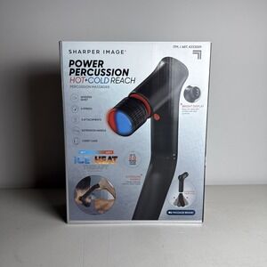Sharper Image Power Percussion Hot & Cold Reach Percussion Massager. Open Box